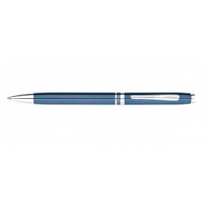 ADVANTAGE STEEL BLUE LACQUER BALLPOINT PEN WITH COMPLIMENTARY 0.7MM PENCIL CONVERTER